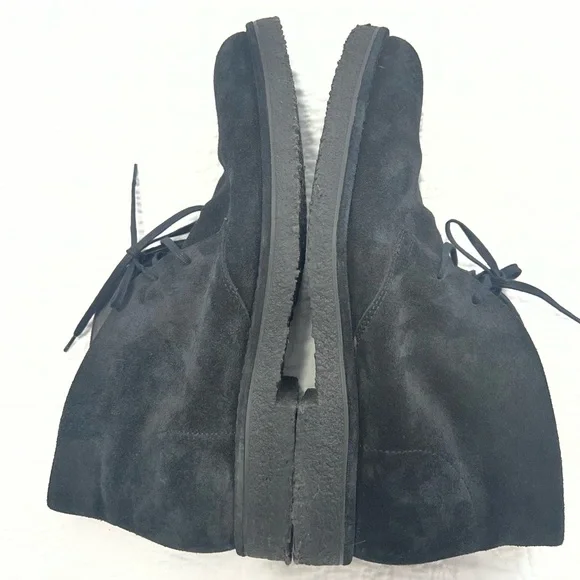 Vince Black Suede Chukka Boot Lace-Up Round Toe Men's US 11 EU 45 Casual